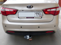 Фаркоп KI 22 для KIA Rio III 2011-2017, Автос, нагрузка 1000/75 кг. С подрезкой бампера от магазина ФаркопРос